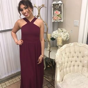 Lulu’s long bridesmaid dress